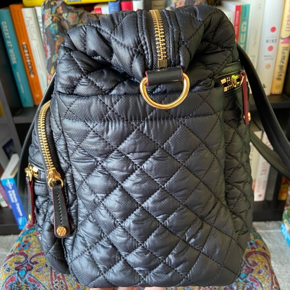 🌸SOLD🌸 MZ Wallace Crosby Traveler in Black Oxford with GHW - Super Rare! - Picture 11 of 12